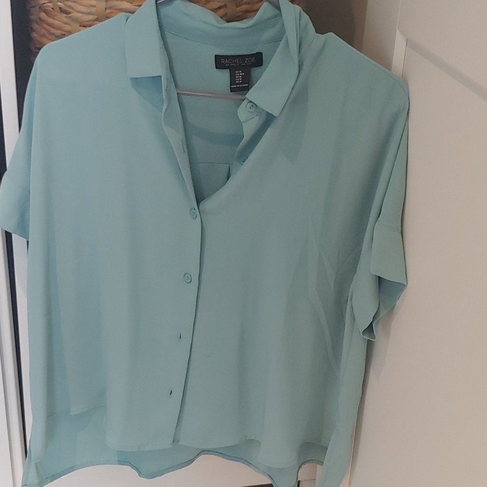 Teal Rachel Zoe shirt